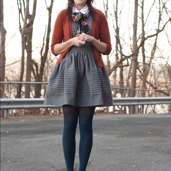 Dear Creatures Gray Flared Dress - Picture 7 of 7